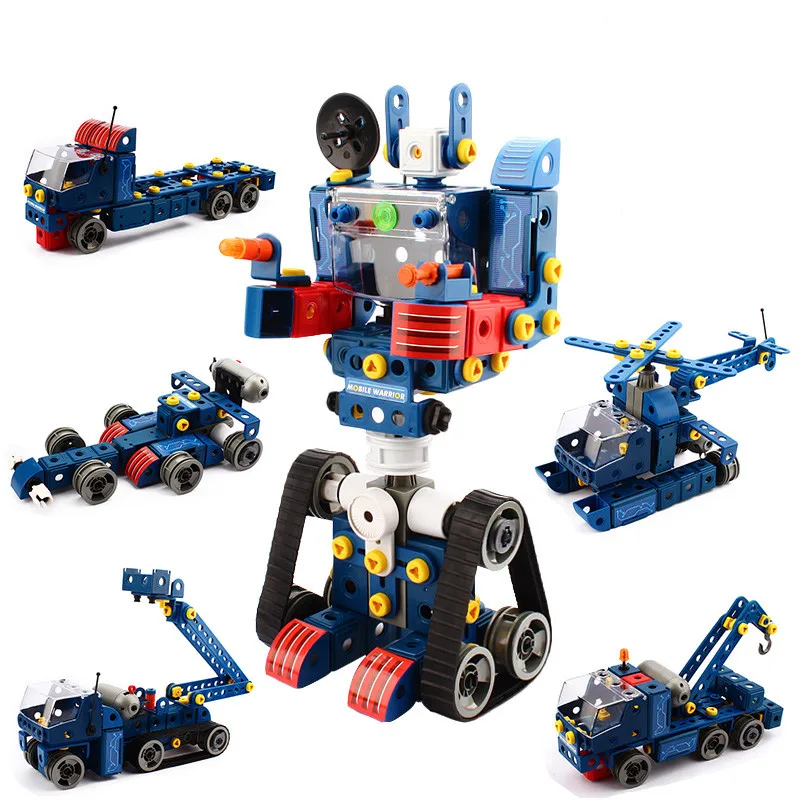 Toys Self-loading Rotation Robot Building Blocks 205pcs Electric Toy Bricks Deform Car Aircraft Multi-mode Compatible Blocks Kit
Toys Self-loading Rotation Robot Building Blocks 205pcs Electric Toy Bricks Deform Car Aircraft Multi-mode Compatible Blocks Kit