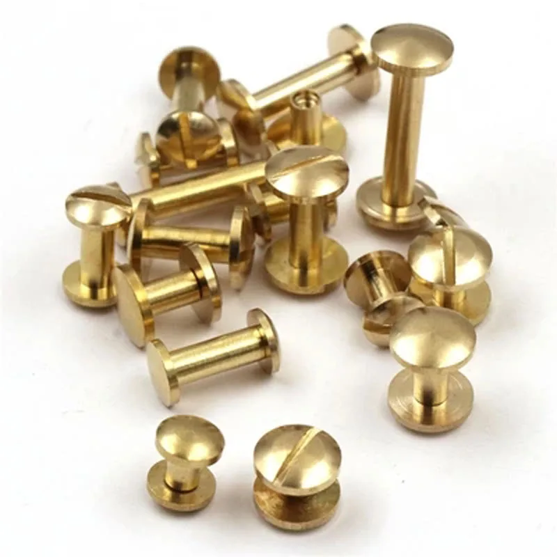 5pcs Pure copper belt screws Wheel nail Luggage hardware accessories Double curved surface One word screw bolt rivet
5pcs Pure copper belt screws Wheel nail Luggage hardware accessories Double curved surface One word screw bolt rivet