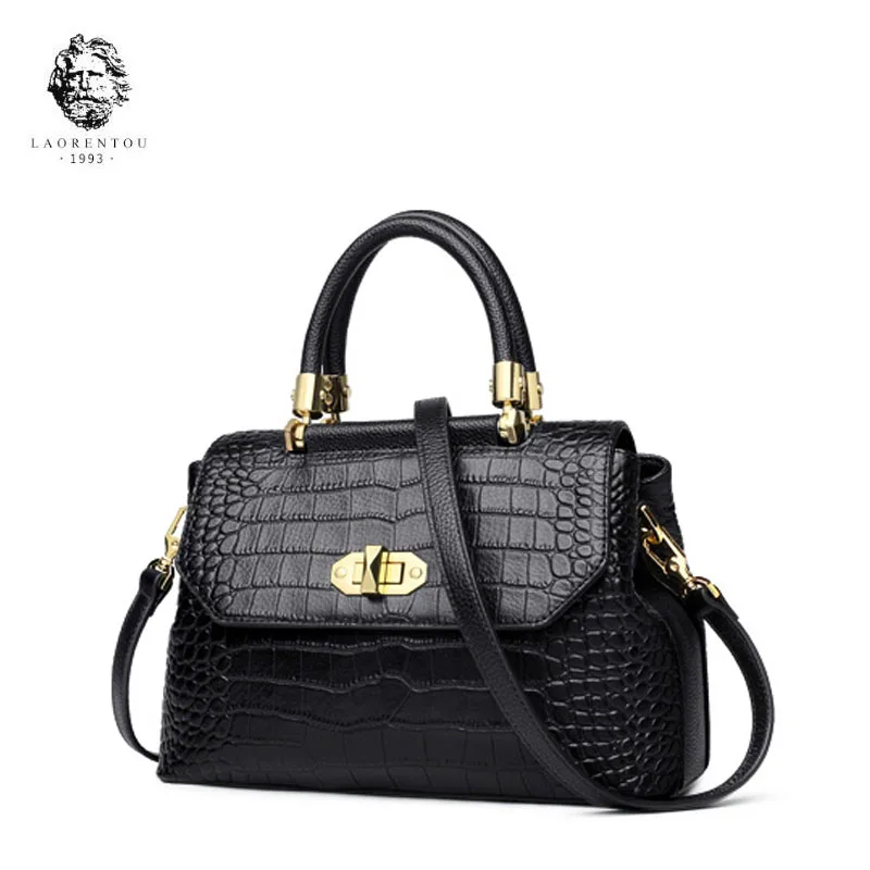 LAORENTOU 2020 New women Genuine leather luxury handbags women bags designer Crocodile grain bags fashion tote women bag
LAORENTOU 2020 New women Genuine leather luxury handbags women bags designer Crocodile grain bags fashion tote women bag