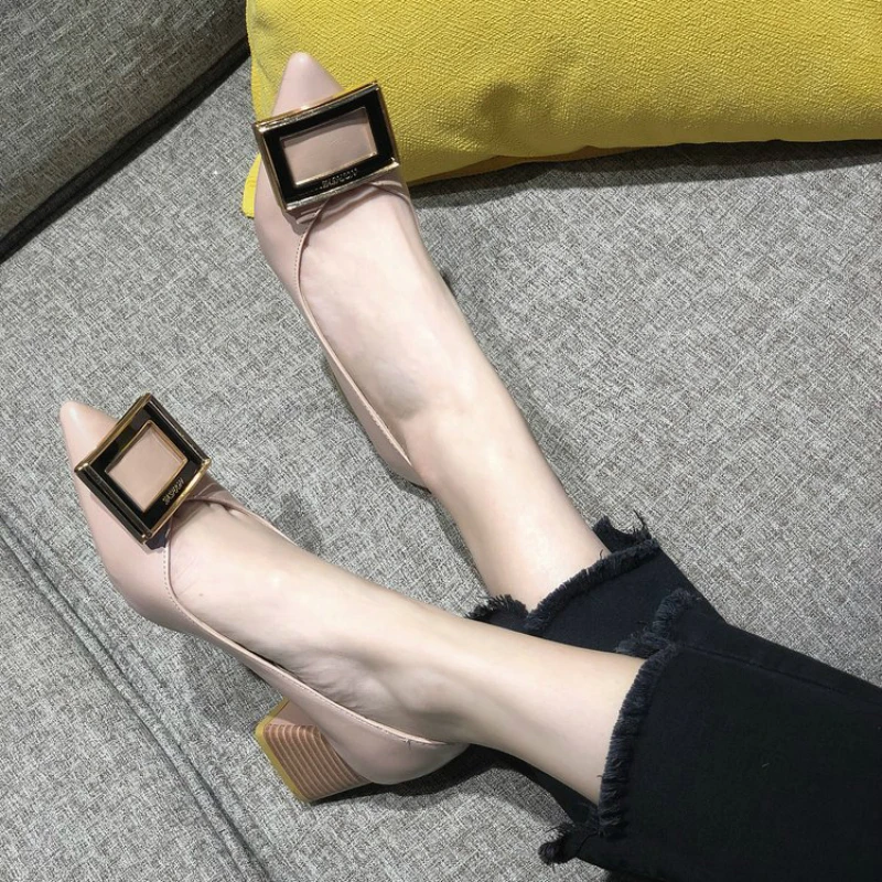 Mazefeng 2019 весенние женские туфли на высоком каблуке офисные стильные лодочки