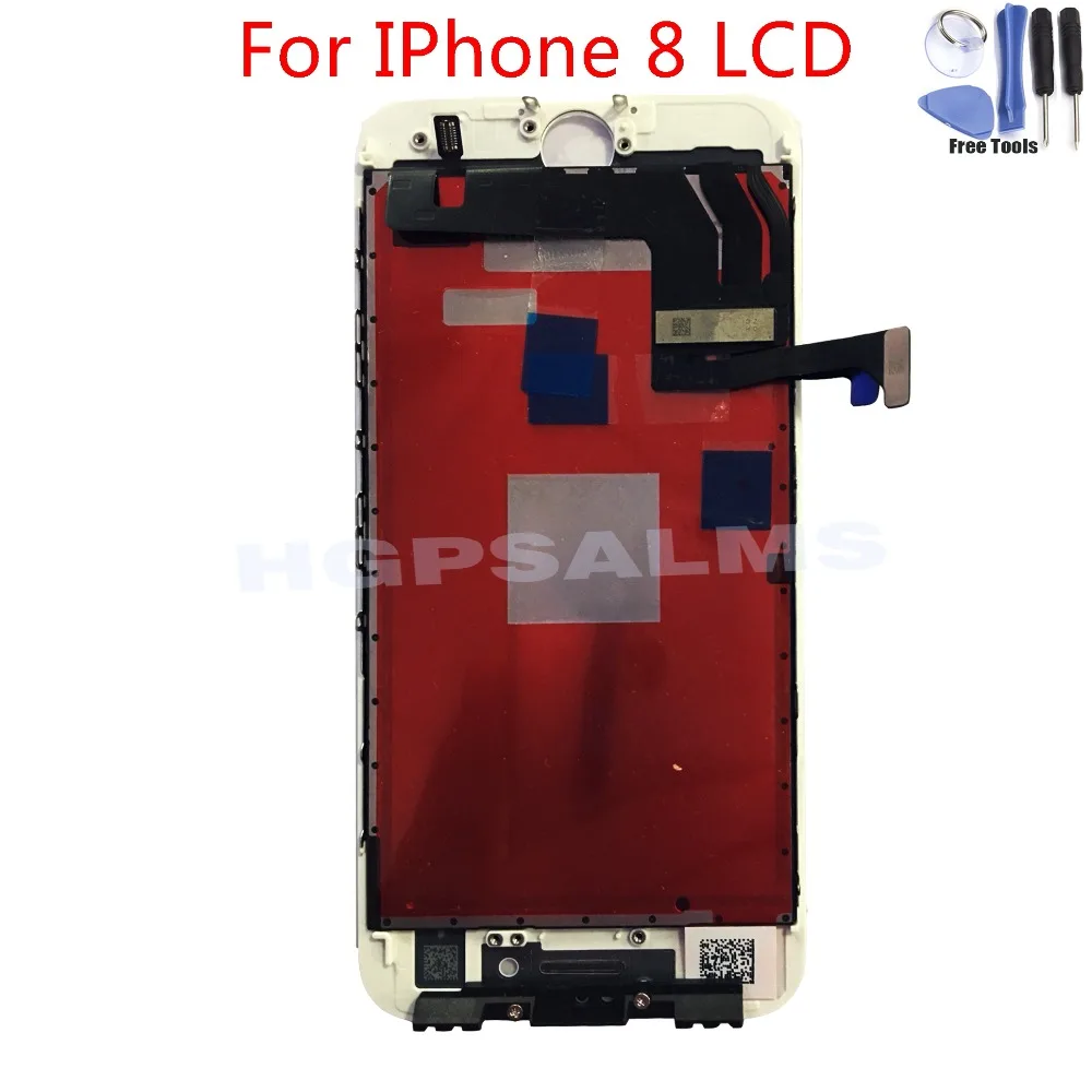 Для IPhone 8 ЖК дисплей часть стеклянная Сенсорная панель дигитайзер сборка Полные