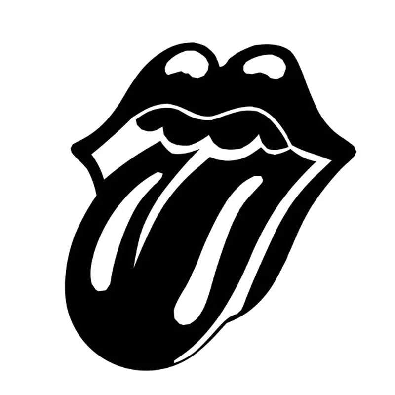13.5*15CM LIPS AND TONGUE Fun Car Stickers Motorcycle Decals Accessories Black/Silver C2-0166 | Автомобили и мотоциклы