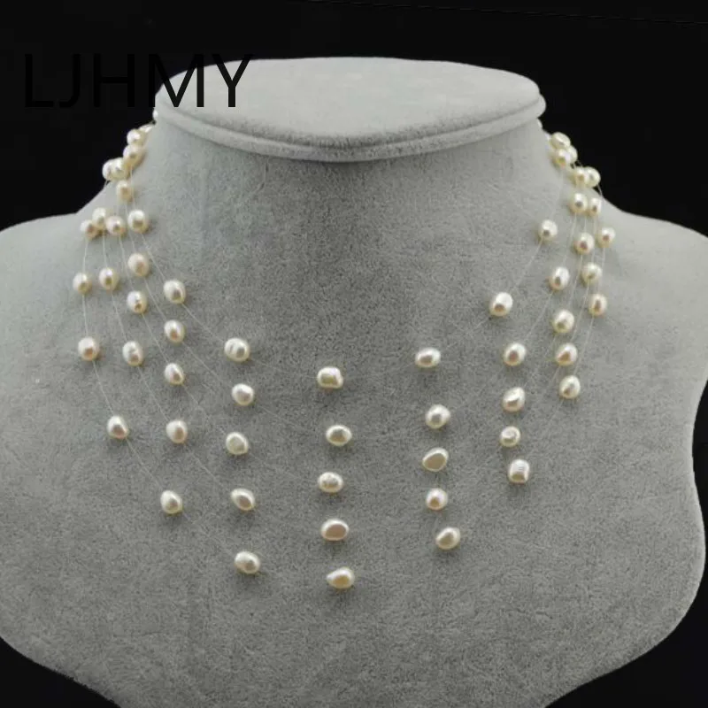 LJHMY Multi-layer Natural Pearl Wedding Necklace Party Chokers Necklaces Trendy Strand Pearl Collares De Moda 2019
LJHMY Multi-layer Natural Pearl Wedding Necklace Party Chokers Necklaces Trendy Strand Pearl Collares De Moda 2019