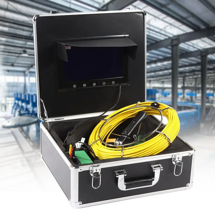 Pipe Inspection WiFi Video Camera 10" LCD 8LED 30M Cable Sewer Inspection System 100-240V High Quality
Pipe Inspection WiFi Video Camera 10" LCD 8LED 30M Cable Sewer Inspection System 100-240V High Quality