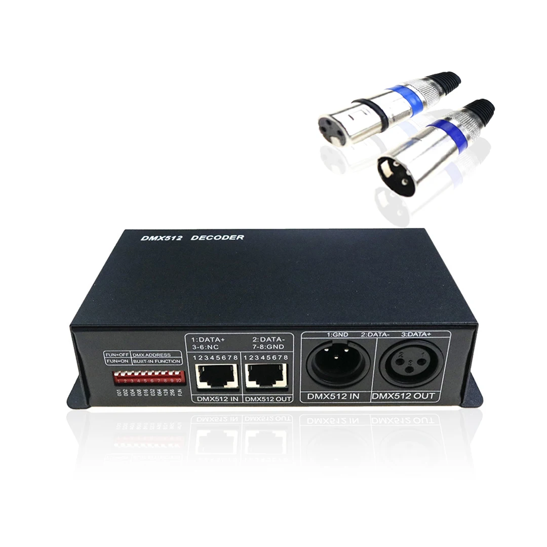 DC12V-24V DMX512 декодер RGBW DMX светодиодный контроллер 4 канала * 8A для светодиодный лампы полосы светильник JQ
DC12V-24V DMX512 декодер RGBW DMX светодиодный контроллер 4 канала * 8A для светодиодный лампы полосы светильник JQ