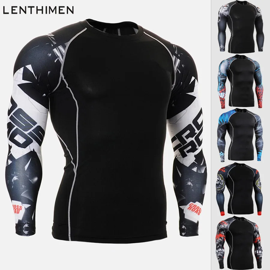Mens Compression Tights Base Layer Running Shirt Men Tight Jersey Long-Sleeved Shirt Fitness Sport Suit GYM Fitness Top Rashgard
Mens Compression Tights Base Layer Running Shirt Men Tight Jersey Long-Sleeved Shirt Fitness Sport Suit GYM Fitness Top Rashgard