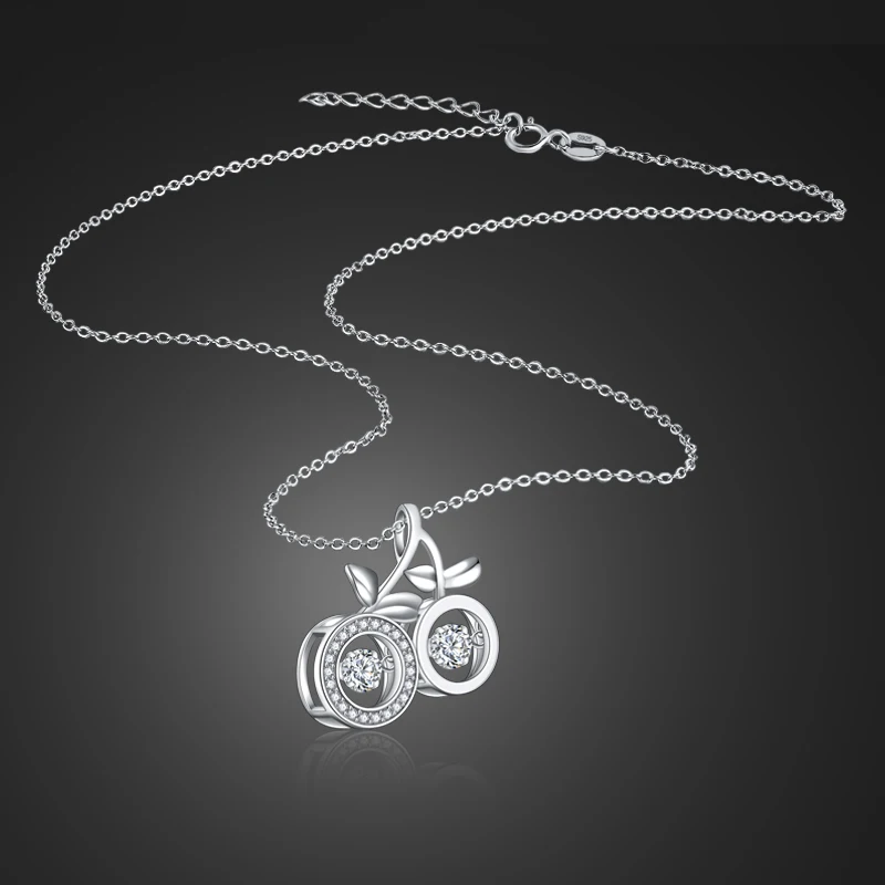 Girls popular silver jewelry 925 sterling silver zircon cherry pendant necklace solid silver short necklace girl popular bijoux
Girls popular silver jewelry 925 sterling silver zircon cherry pendant necklace solid silver short necklace girl popular bijoux
