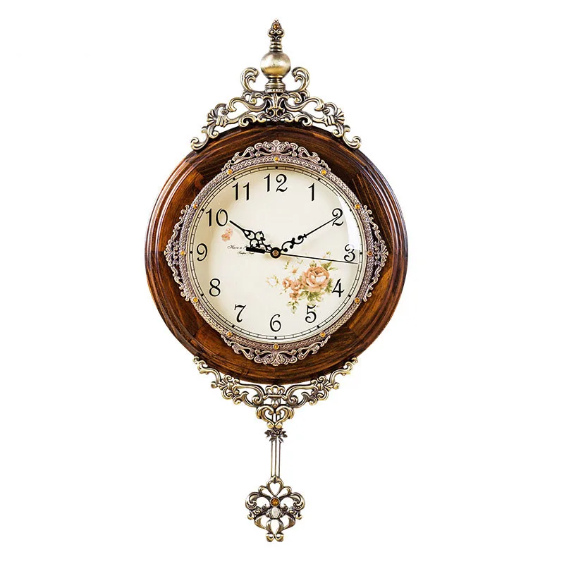 Classical Wooden wall clock European Antique Pendulum Decor Clock of Silent Quartz Movement Art Edge Wall Pendulum Clock
Classical Wooden wall clock European Antique Pendulum Decor Clock of Silent Quartz Movement Art Edge Wall Pendulum Clock