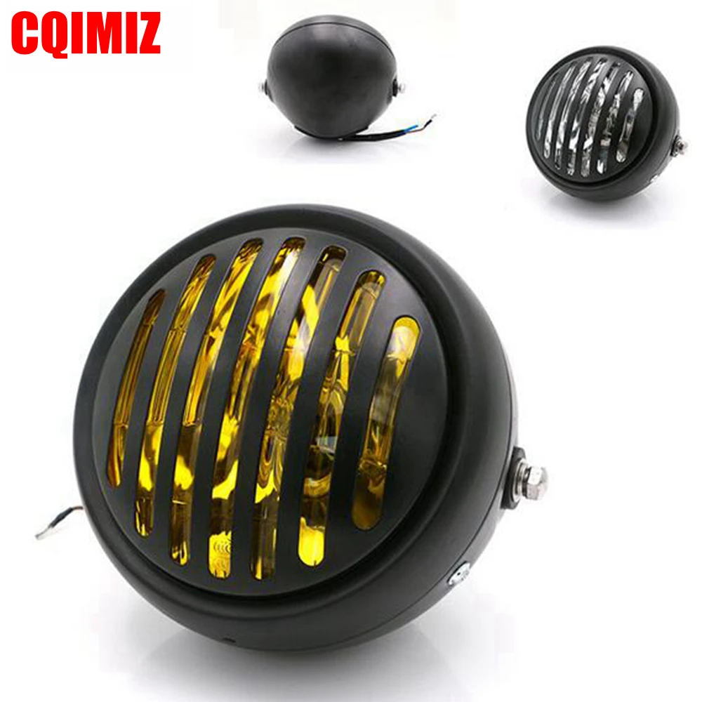 Aluminum Motorcycle Retro Grille Mask Front Headlight For Harley Cafe Racer Chopper Bobber CG125 GN125 Motorcycle Headlamp
Aluminum Motorcycle Retro Grille Mask Front Headlight For Harley Cafe Racer Chopper Bobber CG125 GN125 Motorcycle Headlamp
