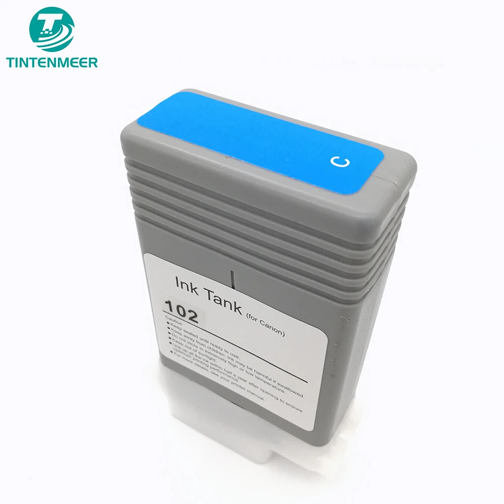 TINTENMEER ink cartridge PFI-102 pfi 102 Cyan compatible for canon iPF500 iPF510 iPF600 iPF605 iPF610 iPF650 printer
TINTENMEER ink cartridge PFI-102 pfi 102 Cyan compatible for canon iPF500 iPF510 iPF600 iPF605 iPF610 iPF650 printer