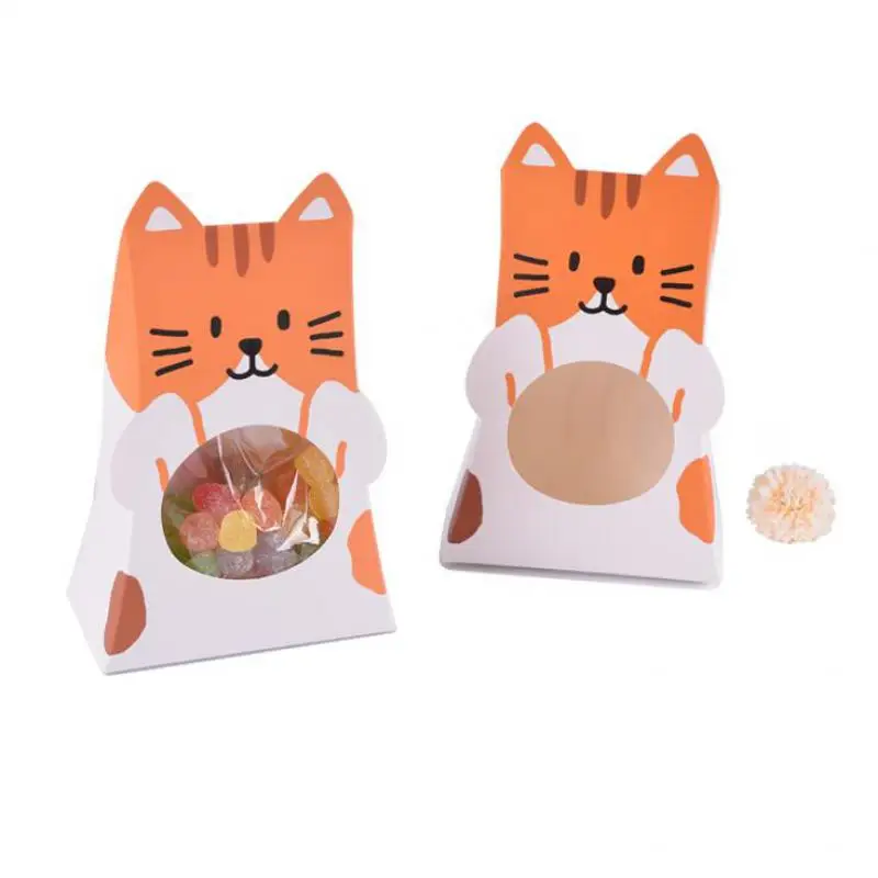 50pcs Colorful Cute Cat Shape Gift Box Candy Folding Paper Packaging Wedding Candy Boxs Dessert Baking Package Bags Zakjes
50pcs Colorful Cute Cat Shape Gift Box Candy Folding Paper Packaging Wedding Candy Boxs Dessert Baking Package Bags Zakjes
