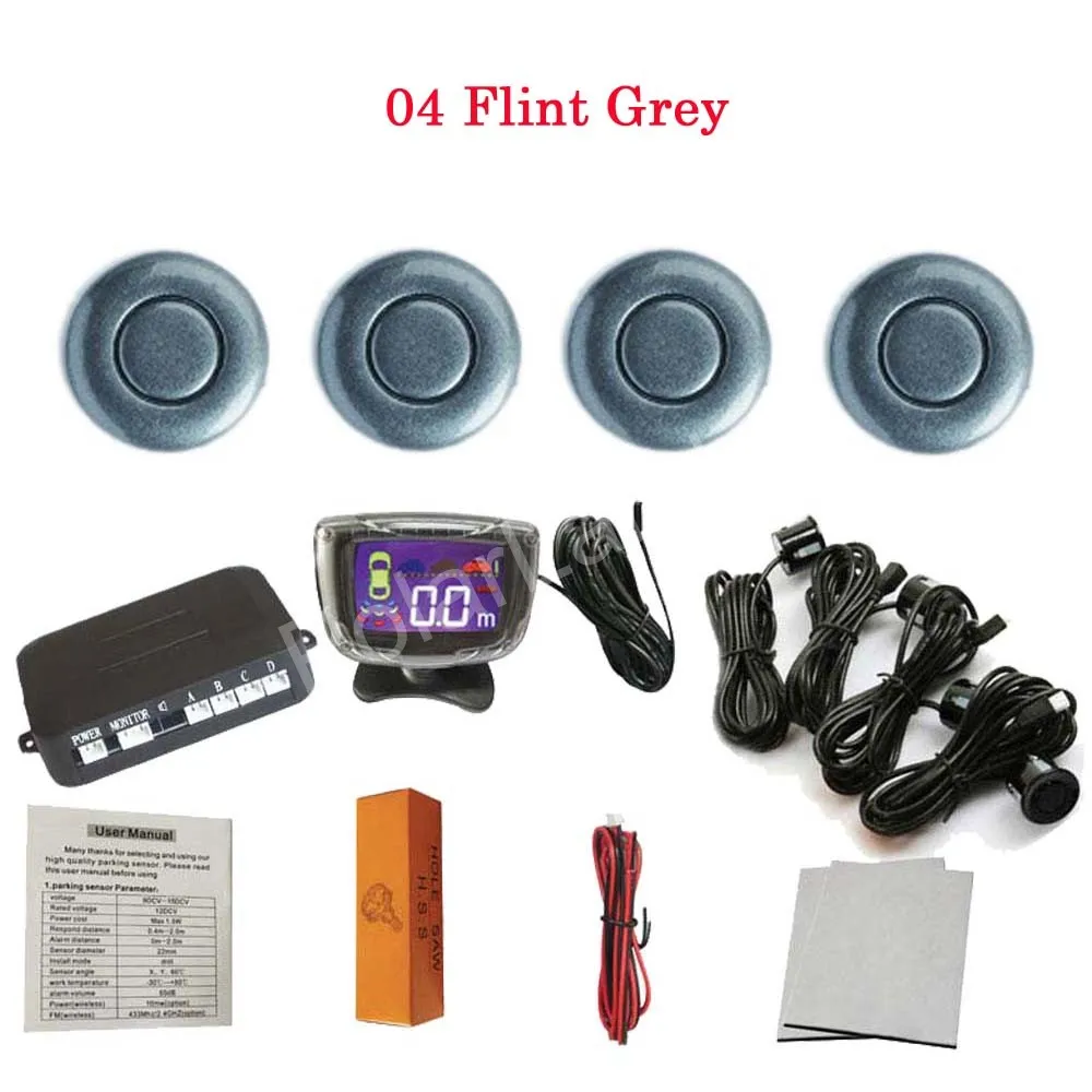 hot Auto Reversing Detector LCD Display monitor 4 Sensors Car Distance Detection System Parking Sensor 44 colors for option
hot Auto Reversing Detector LCD Display monitor 4 Sensors Car Distance Detection System Parking Sensor 44 colors for option