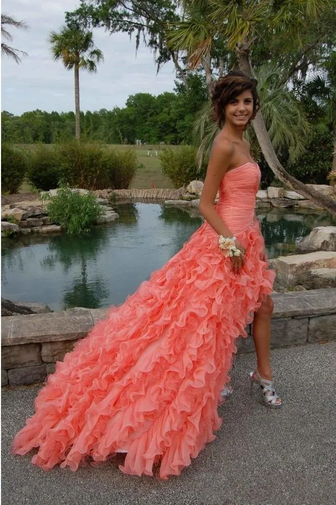 2017 Stunning Prom Dresses Crystal Beaded Sweetheart Sleeveless Short Front Long Back Organza Chapel Train Evening Gowns SS54
2017 Stunning Prom Dresses Crystal Beaded Sweetheart Sleeveless Short Front Long Back Organza Chapel Train Evening Gowns SS54