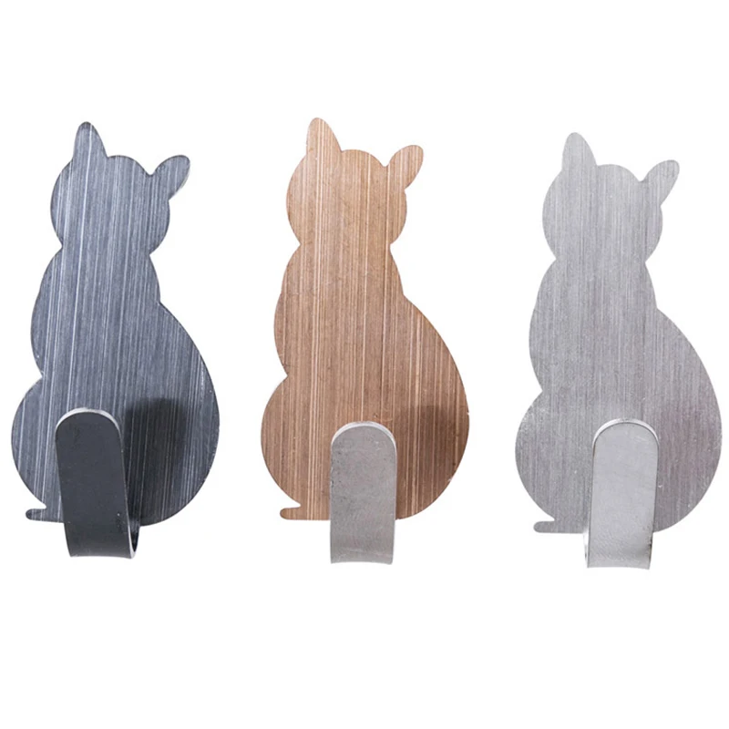 XZJJA 3pc/set Cartoon Stainless steel Self Adhesive Wall Hooks Kitchen Bathroom Organize Holder Household Key Storage Hook
XZJJA 3pc/set Cartoon Stainless steel Self Adhesive Wall Hooks Kitchen Bathroom Organize Holder Household Key Storage Hook