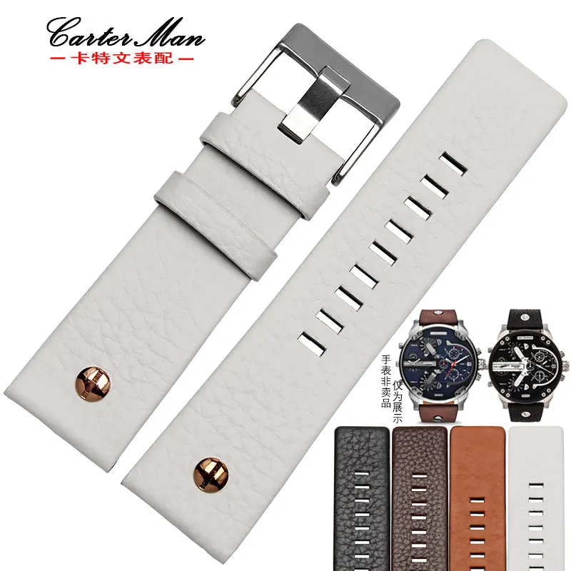 

22mm 24mm 26mm 28mm 30mm High quality Genuine leather watchband for DZ1405 watch bracelet free shipping