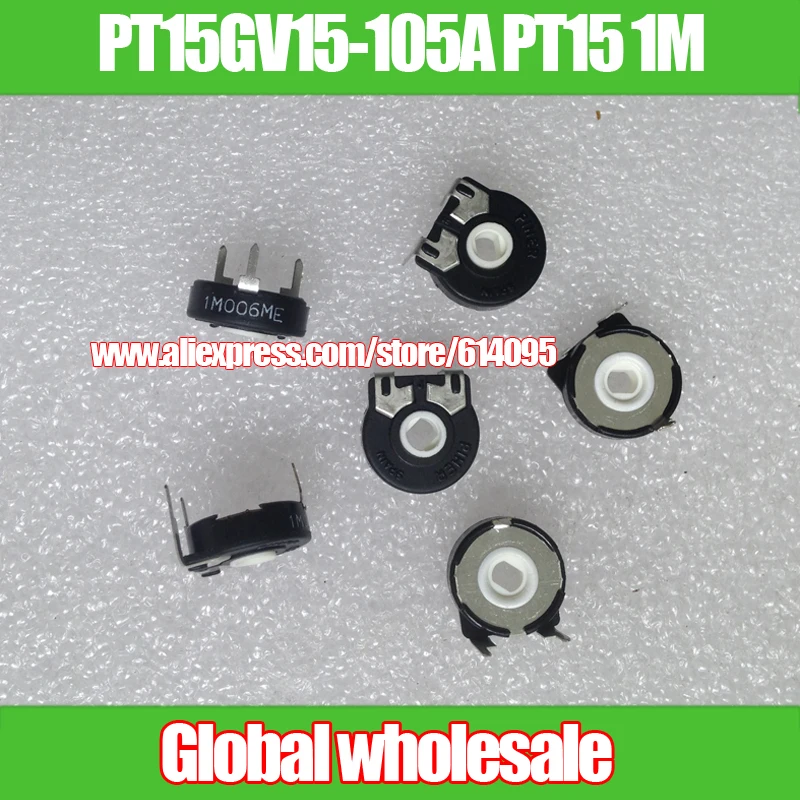 15 шт. PIHER Spain PT15GV15 105A PT15 1 м регулируемый потенциометр/эллиптическая дыра