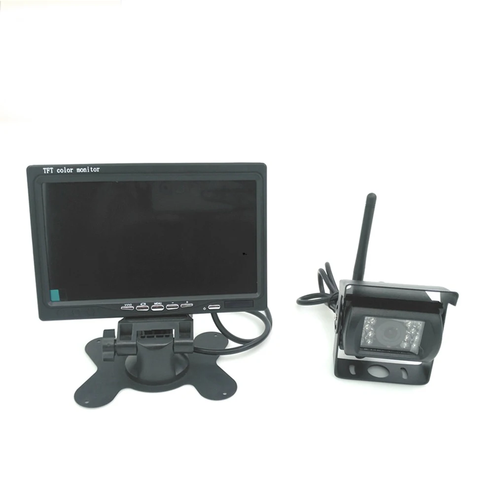 Built-in Wireless Truck Parking System:12-24V Backup Camera + 7 inch HD LCD TFT Monitor Parking Kit IR Night Vision
Built-in Wireless Truck Parking System:12-24V Backup Camera + 7 inch HD LCD TFT Monitor Parking Kit IR Night Vision