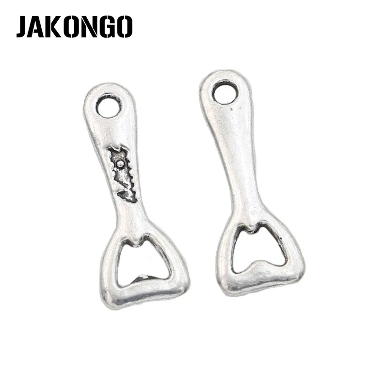 JAKONGO Antique Silver Plated Bottle Opener Charm Pendant for Jewelry Accessories Making Bracelet Findings 28x11mm 15pcs/lot
JAKONGO Antique Silver Plated Bottle Opener Charm Pendant for Jewelry Accessories Making Bracelet Findings 28x11mm 15pcs/lot