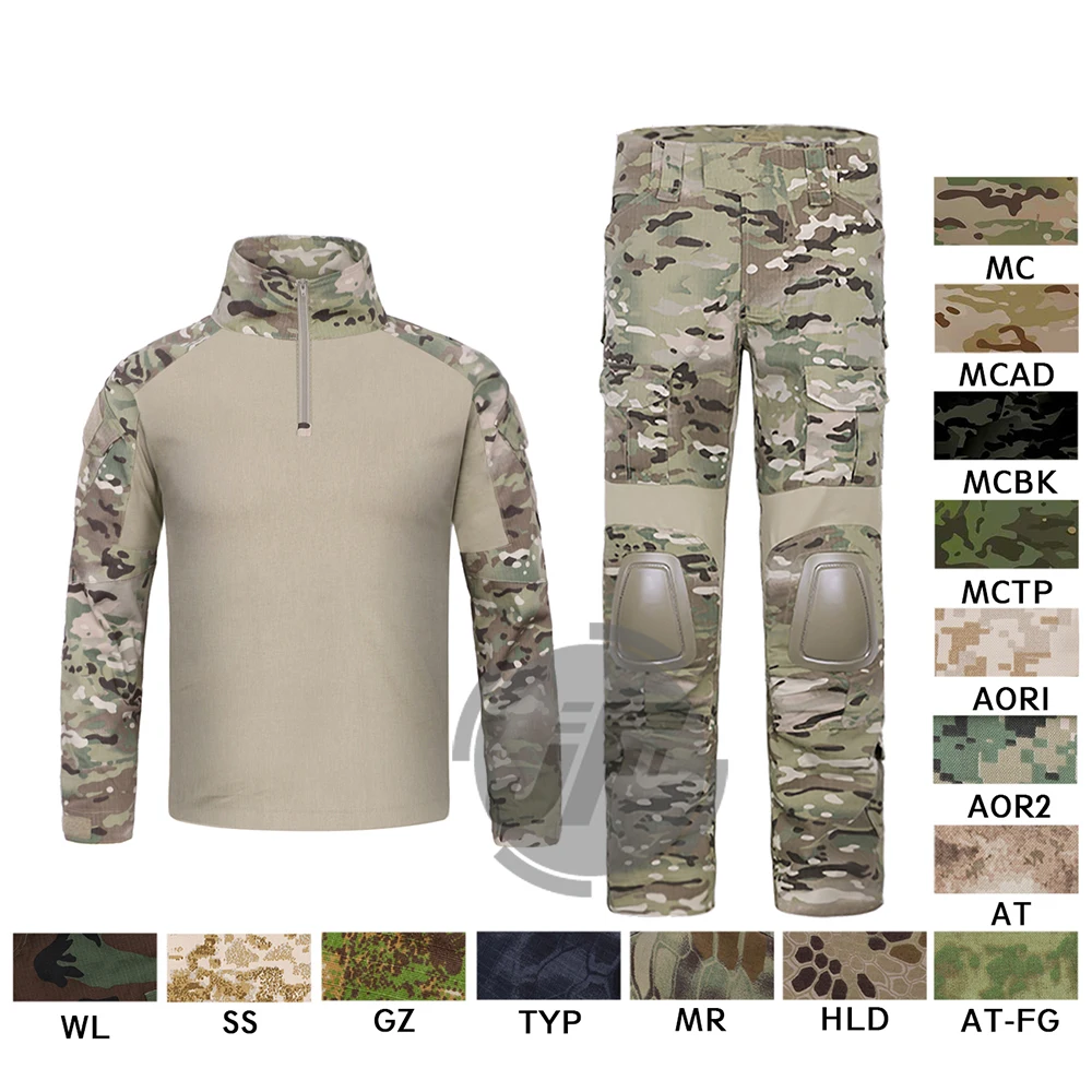 Emerson G2 Combat Shirt & Pants Tops+Trousers w/ Elbow & Knee Pads Set Tactical Military Airsoft EmersonGear GEN 2 BDU Uniform
Emerson G2 Combat Shirt & Pants Tops+Trousers w/ Elbow & Knee Pads Set Tactical Military Airsoft EmersonGear GEN 2 BDU Uniform