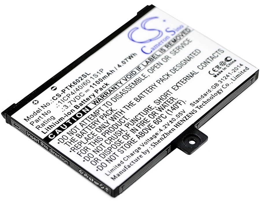 Аккумулятор Cameron Sino 1100 мАч 1ICP4/40/60 1S1P для Pocketbook Pro 602/603/612/902/903/912/920/920.W
Аккумулятор Cameron Sino 1100 мАч 1ICP4/40/60 1S1P для Pocketbook Pro 602/603/612/902/903/912/920/920.W