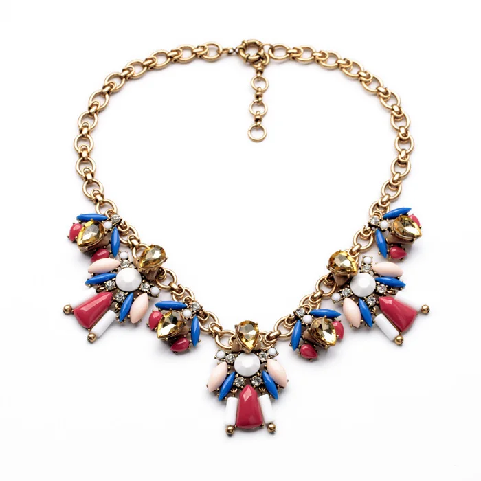 High Quality Beautiful Jewelry Newest Resin Glass Zinc Alloy Bohemia Fashion Women Chokers Necklace
High Quality Beautiful Jewelry Newest Resin Glass Zinc Alloy Bohemia Fashion Women Chokers Necklace