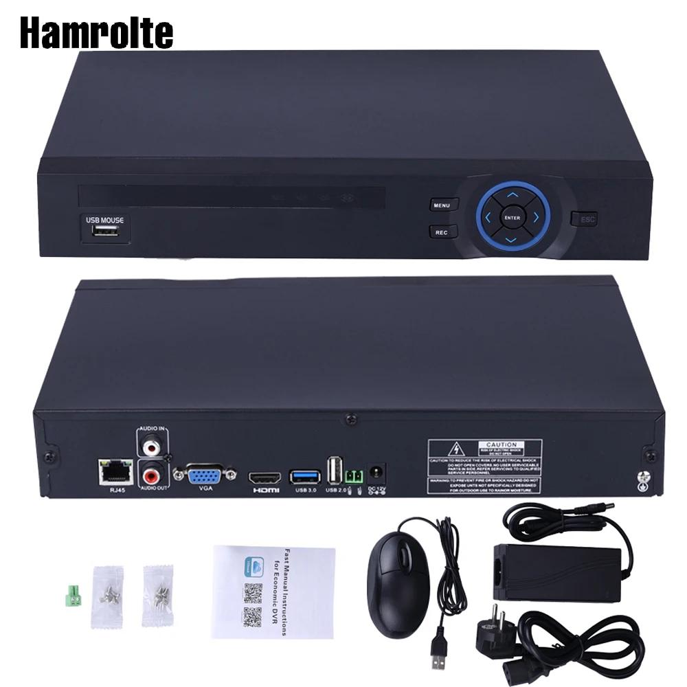 Hamrolte ONVIF NVR 32CH 5MP 8CH 4K For IP Camera H.265/H.264 2 SATA XMEYE P2P Cloud Network Video Recorder Email Alert
Hamrolte ONVIF NVR 32CH 5MP 8CH 4K For IP Camera H.265/H.264 2 SATA XMEYE P2P Cloud Network Video Recorder Email Alert