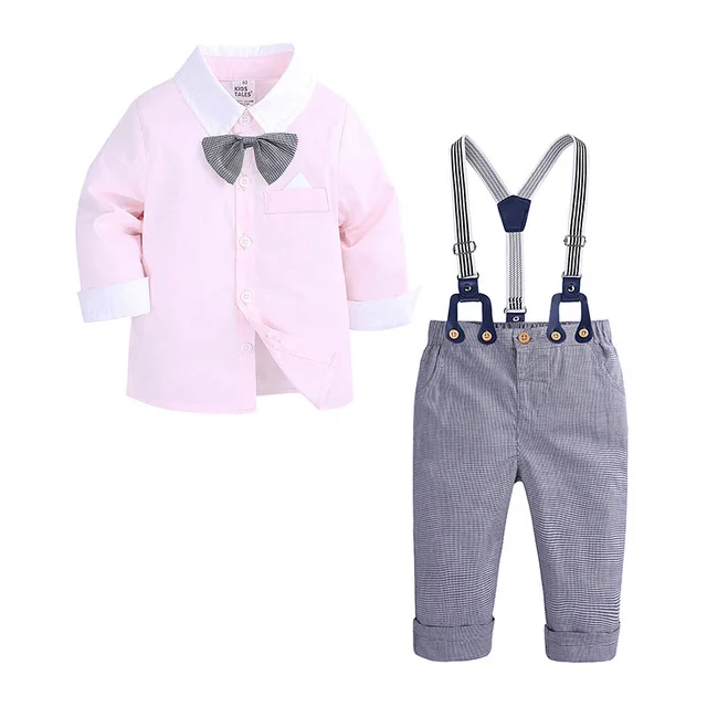 Baby Boys Clothes Set Children Clothing Toddler Boy Casual Suit Tie Long Sleeves Shirt + Bib pants 2pcs outfits Kids Tracksuit
Baby Boys Clothes Set Children Clothing Toddler Boy Casual Suit Tie Long Sleeves Shirt + Bib pants 2pcs outfits Kids Tracksuit