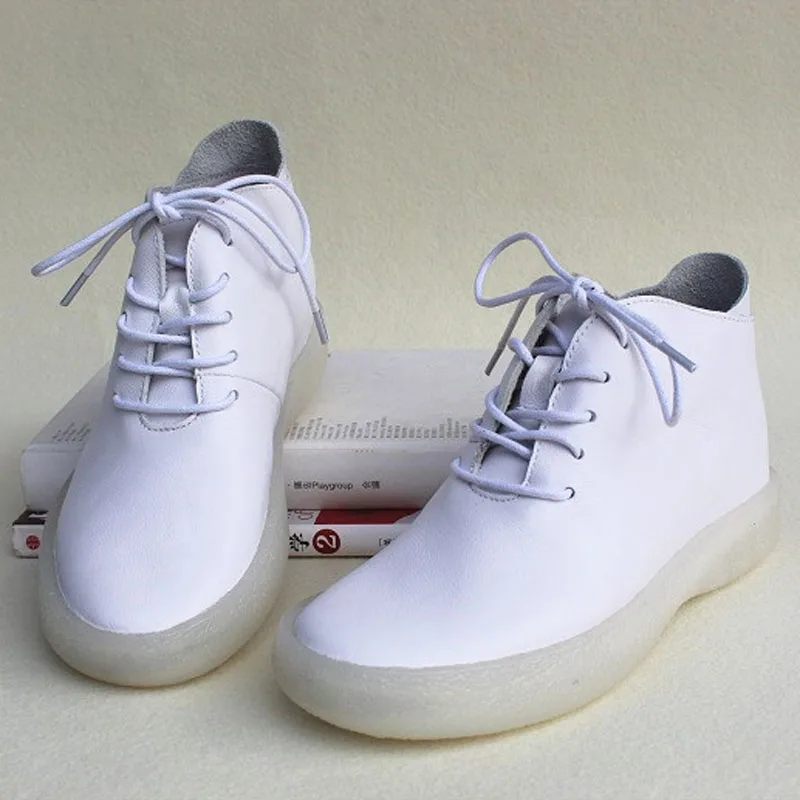 Women's Boots 100% Genuine Leather Lace up Boots Woman Shoes Transparent Flat Sole Female Boots (2016-2)
Women's Boots 100% Genuine Leather Lace up Boots Woman Shoes Transparent Flat Sole Female Boots (2016-2)