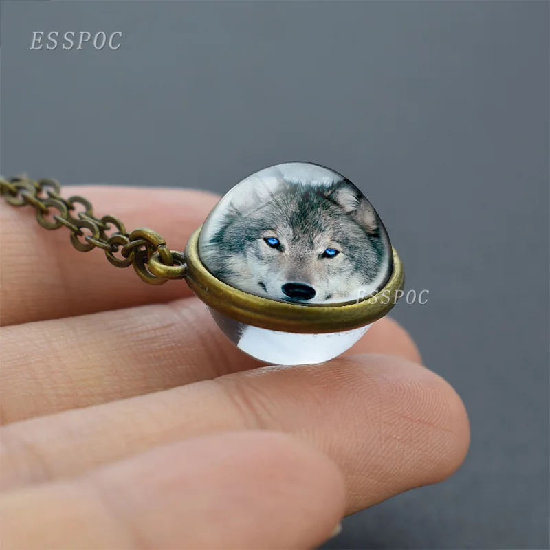 Кристальное ожерелье со стеклянным шариком Тонкая Стеклянная цепь из кабошона с
