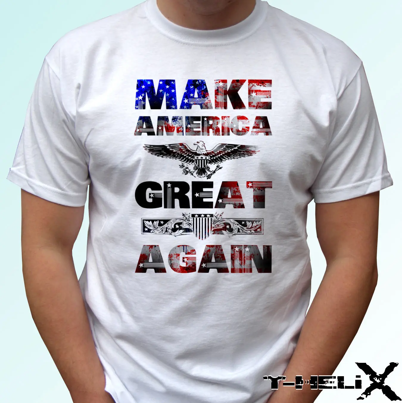Man Cotton T-Shirt Men Clothing Make America Great Again - White T Shirt Top Tee Usa Flag Design - All Sizest Shirt Making
Man Cotton T-Shirt Men Clothing Make America Great Again - White T Shirt Top Tee Usa Flag Design - All Sizest Shirt Making
