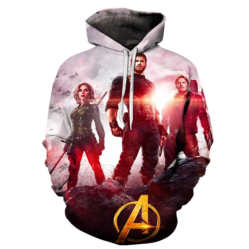 3D Мстители Endgame War Толстовка комикс хип поп для мужчин и женщин толстовки с