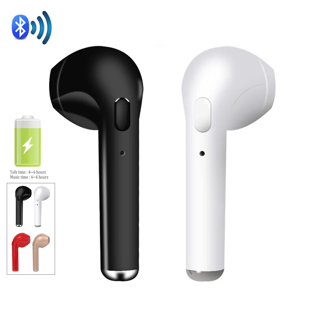 I7 i7s TWS Wireless Earpiece Bluetooth Earphones Earbuds Headset With Mic for iPhone sunsung xiaomi huawei lenovo htc LG TCL ect |