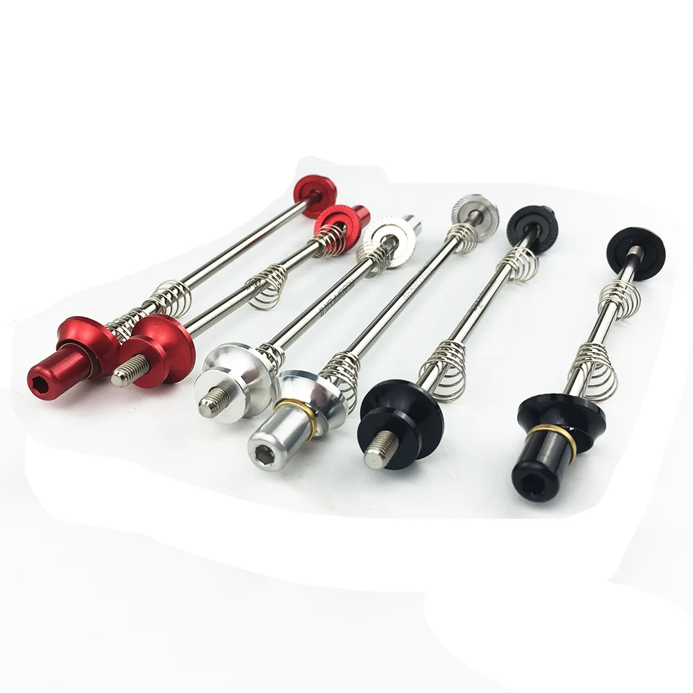 Titanium Skewers Ti Quick Release MTB Road Bike Hex M5 100mm 74mm 130mm 135mm Bicycle Slow Release QR Skewer
Titanium Skewers Ti Quick Release MTB Road Bike Hex M5 100mm 74mm 130mm 135mm Bicycle Slow Release QR Skewer