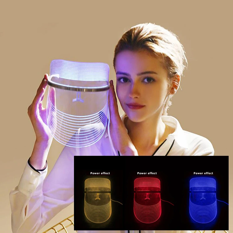 3 color Light LED Facial Mask USB Phototherapy Skin Tightening Rejuvenate Shrink Pores Face lift Whitening Anti Wrinkle Spa
3 color Light LED Facial Mask USB Phototherapy Skin Tightening Rejuvenate Shrink Pores Face lift Whitening Anti Wrinkle Spa