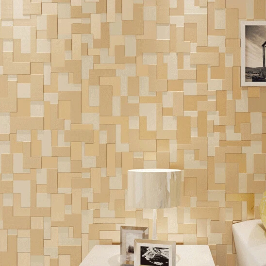 3d Papel де parede водостойкие простые мозаичные обои для спальни в рулонах ТВ фон