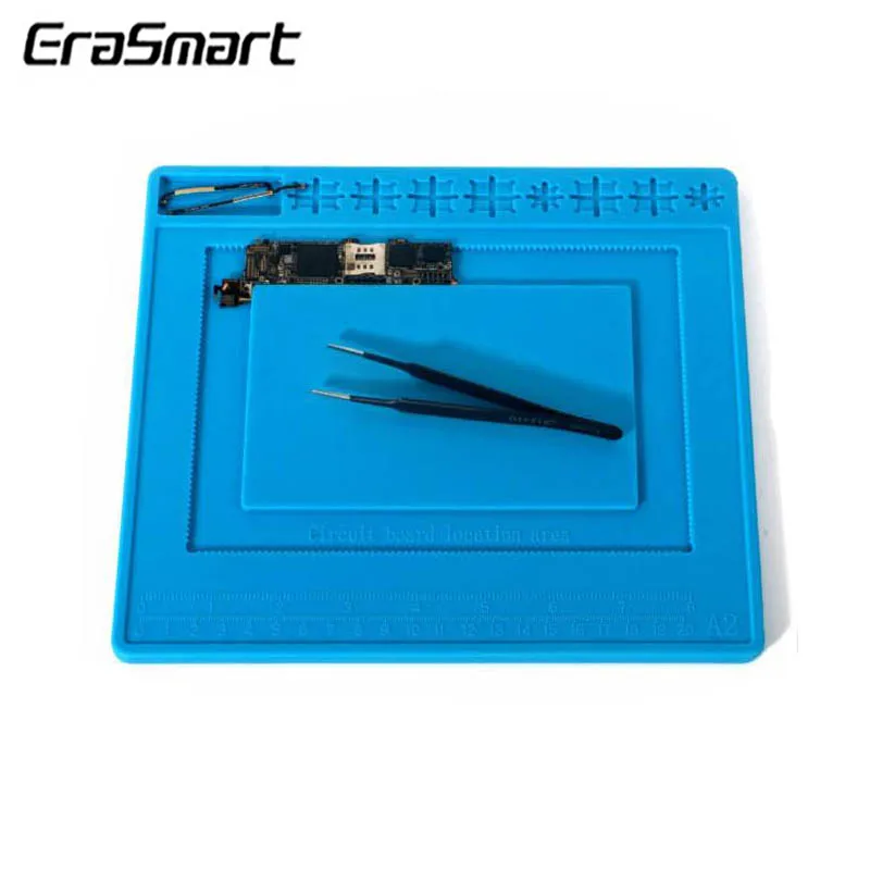 240x220mm BGA PCB Repair Work Pad Silicone Mat Heat Insulation Maintenance Platform with Circuit Board IC Chip Location
240x220mm BGA PCB Repair Work Pad Silicone Mat Heat Insulation Maintenance Platform with Circuit Board IC Chip Location