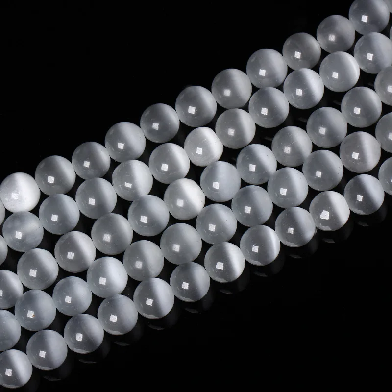 Natural Stone Beads Smooth White Cat Eye Beads Spacer Loose Stone Beads For Diy Jewelry Making Bracelets Necklaces 4-12mm 15"
Natural Stone Beads Smooth White Cat Eye Beads Spacer Loose Stone Beads For Diy Jewelry Making Bracelets Necklaces 4-12mm 15"