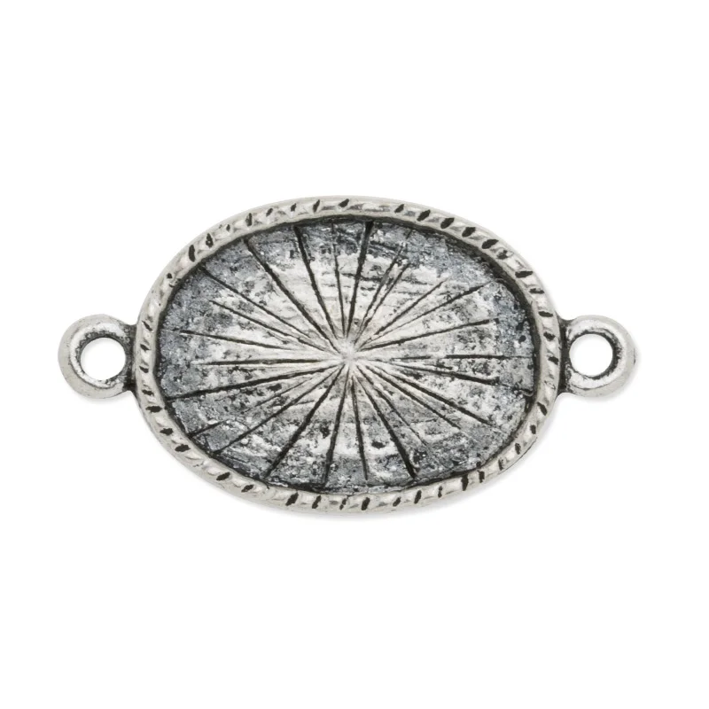 50PCS Antique Silver plated Pendant Trays With 13x18MM oval bezel, Pendant Settings-C3381
50PCS Antique Silver plated Pendant Trays With 13x18MM oval bezel, Pendant Settings-C3381