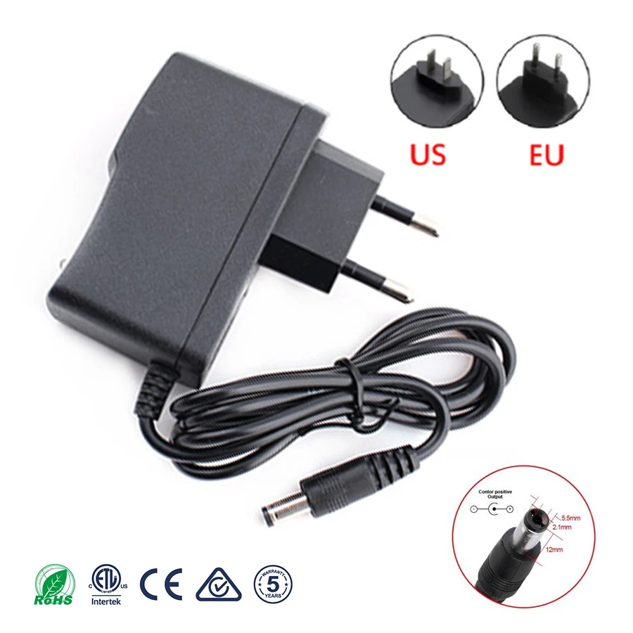 Power Supply 9V 1A DC TO AC 220V Adapter 9V EU US Plug DC 9 V Volt Monitor Regulation Charger Adaptor for Led Strip TV Box
Power Supply 9V 1A DC TO AC 220V Adapter 9V EU US Plug DC 9 V Volt Monitor Regulation Charger Adaptor for Led Strip TV Box