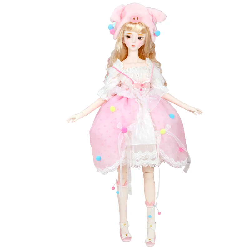 Dream Fairy 1/3 BJD Doll 26 Movable Joints 62cm Ball Joint Doll with Cute Make Up Including Hair Clothes DIY Toy Doll for Girls
Dream Fairy 1/3 BJD Doll 26 Movable Joints 62cm Ball Joint Doll with Cute Make Up Including Hair Clothes DIY Toy Doll for Girls