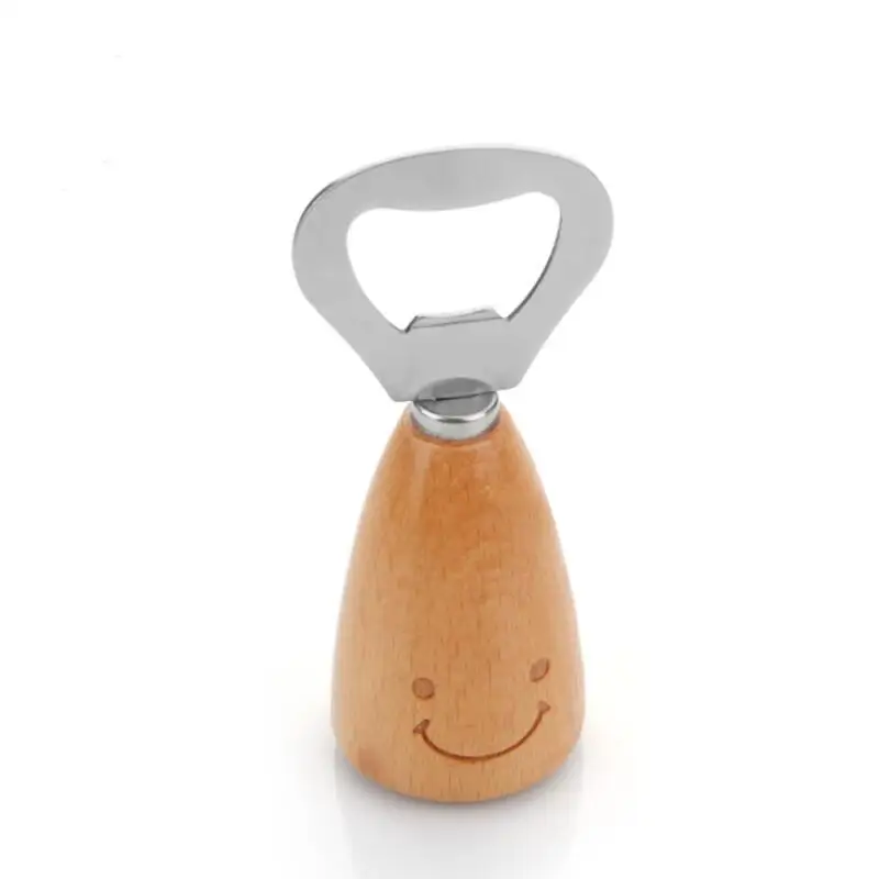 Home Kitchen Bar Tool Sweet Smiling Face Stainless Steel Beer Opener With Wooden Handle LX4486
Home Kitchen Bar Tool Sweet Smiling Face Stainless Steel Beer Opener With Wooden Handle LX4486