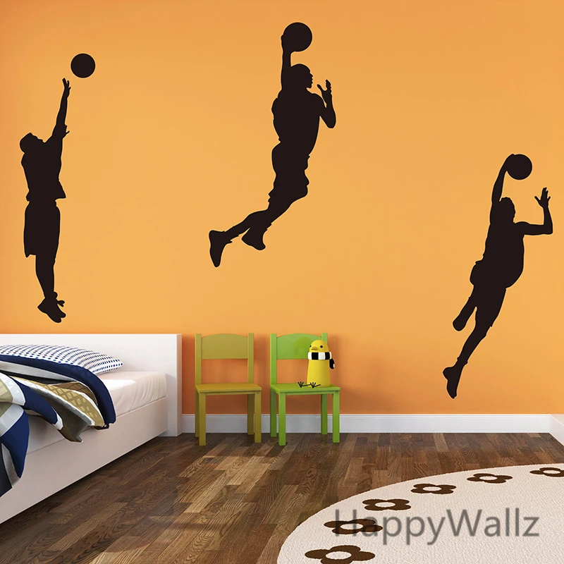 Basketball Player Wall Decals Boys Wall Stickers DIY Decorative Sports Wall Decors Easy Wall Art S13
Basketball Player Wall Decals Boys Wall Stickers DIY Decorative Sports Wall Decors Easy Wall Art S13