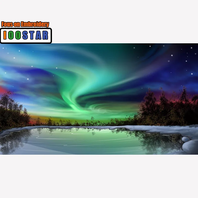 DIY Diamond painting landscape Full Square Diamond embroidery Cross stitch Green light Full Round Diamond mosaic Night sky
DIY Diamond painting landscape Full Square Diamond embroidery Cross stitch Green light Full Round Diamond mosaic Night sky