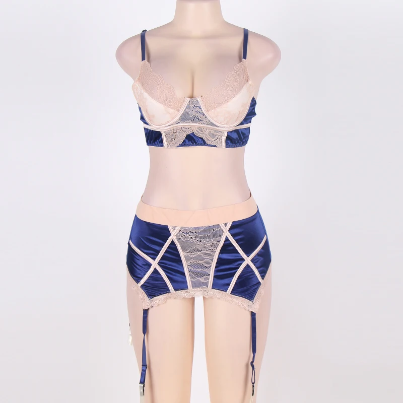 Large size M-6XL bra pad lace bralette garter lingerie set blue sexy-underwear-women 3 pieces lenceria mujer bra set 80186
Large size M-6XL bra pad lace bralette garter lingerie set blue sexy-underwear-women 3 pieces lenceria mujer bra set 80186