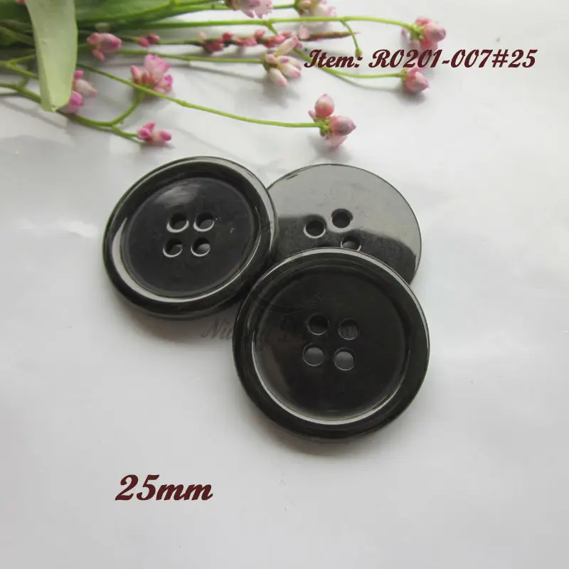 50pcs 25mm ( 1" 40L ) Good Quality Black Thickening Round 4 holes Resin Sewing Coat Buttons Sewing Accessories
50pcs 25mm ( 1" 40L ) Good Quality Black Thickening Round 4 holes Resin Sewing Coat Buttons Sewing Accessories