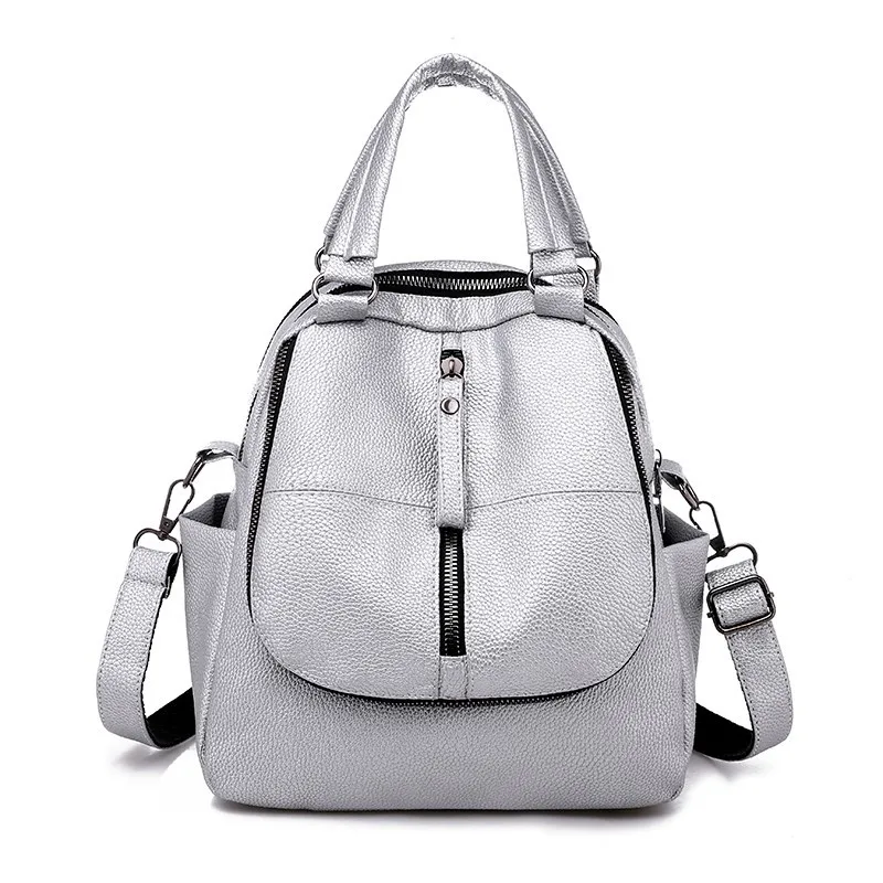 2019 Multifunction Backpacks For Girls Sac A Dos Female Leather Backpack High Quality Sliver Casual Daypack Travel School Bags
2019 Multifunction Backpacks For Girls Sac A Dos Female Leather Backpack High Quality Sliver Casual Daypack Travel School Bags