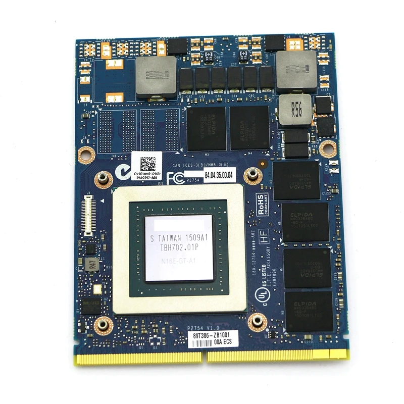 Оригинальная видеокарта HoTecHon GTX 970M, 6 ГБ, WV6W6 / P1MM5 для Alienware 18 R1
Оригинальная видеокарта HoTecHon GTX 970M, 6 ГБ, WV6W6 / P1MM5 для Alienware 18 R1