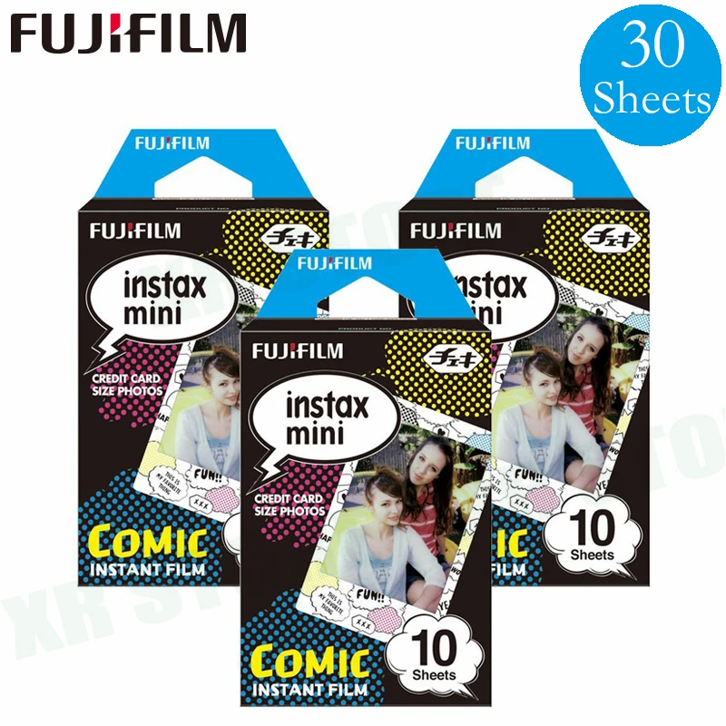 Белая пленка для Fuji Instax Мини 11 8 9 комиксов мгновенной съемки Фотобумага 30 листов