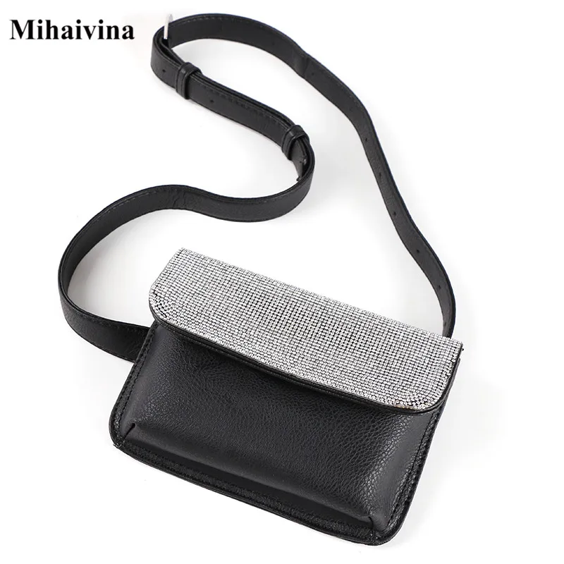 Mihaivina Shinny Crystal Women Waist Packs Fashion Simple Design Bags Classic Trendy Waist Bags Casual Chest Belt Bags Wholesale
Mihaivina Shinny Crystal Women Waist Packs Fashion Simple Design Bags Classic Trendy Waist Bags Casual Chest Belt Bags Wholesale