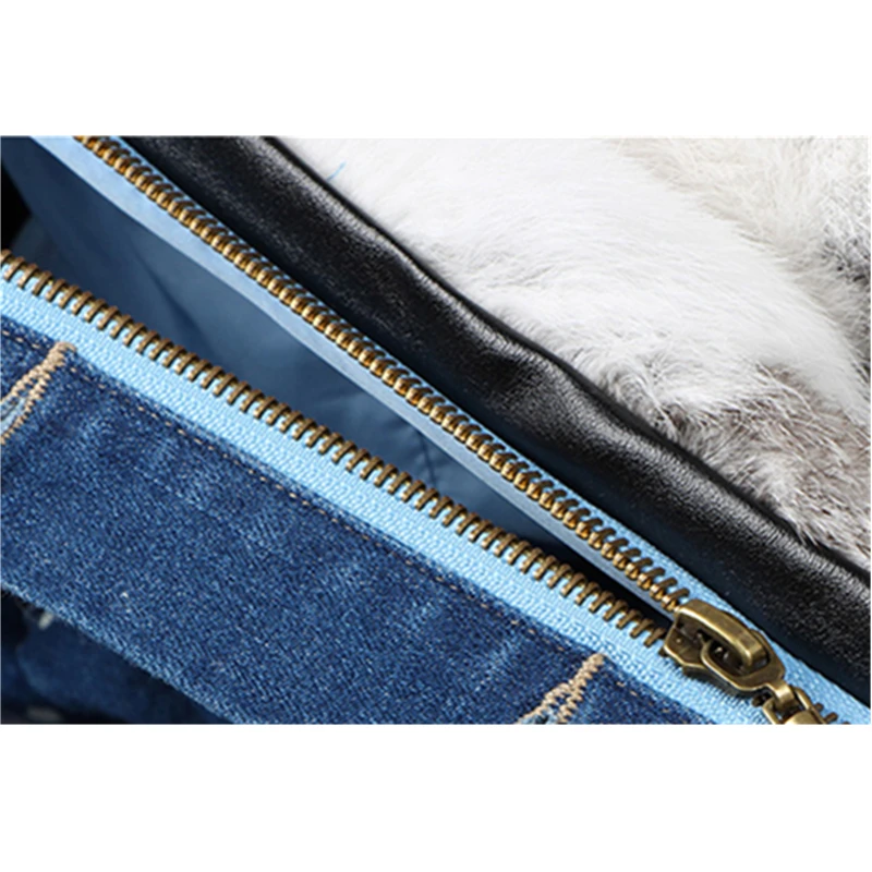 New Fashion Spring Autumn Warmth Thicken Loose Coat Women Zipper Rex Rabbit Fur High-quality Female Fanx fur CY378 | Женская одежда